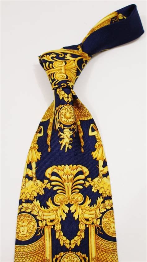 versace silk tie|Versace ties for sale.